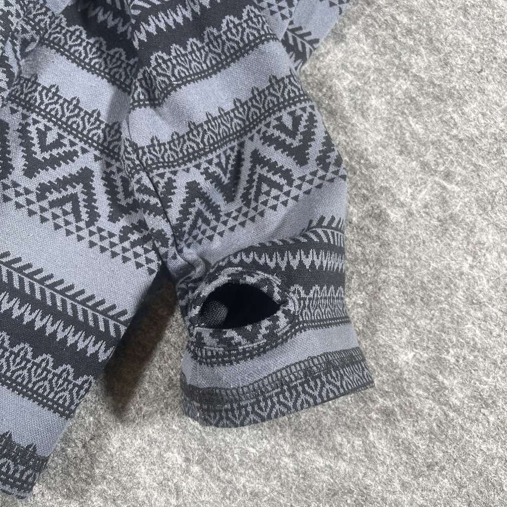 KAVU Skylar Womens Large Gray Aztec Print Full Zip Lightweight Pullover Hoodie - Picture 14 of 14